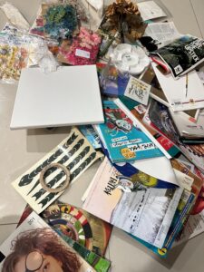 A studio where nothing is organized and that's the point